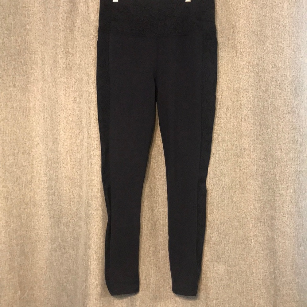 Skechers Navy Leggings with Floral Details